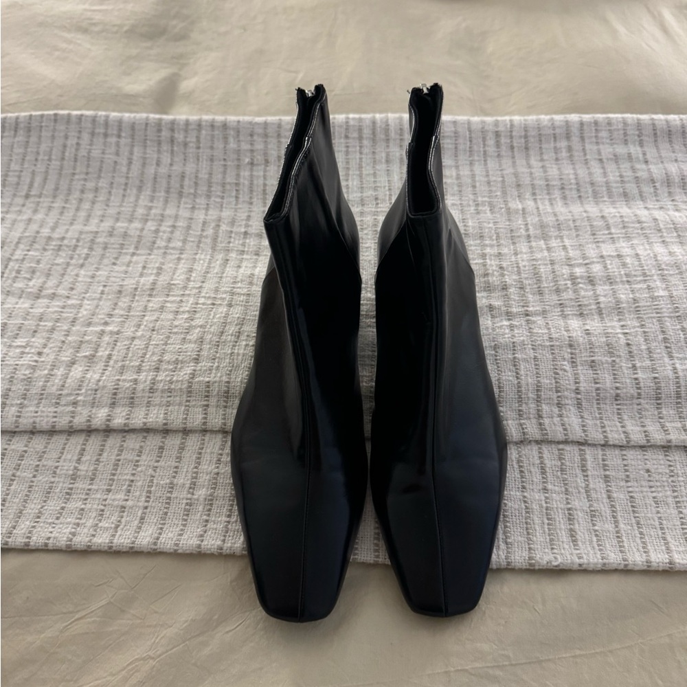 Zara Black Ankle Boots Size 9